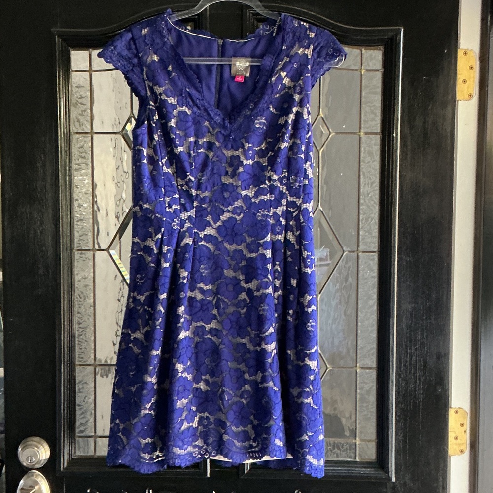 Vince Camuto Royal Blue Lace Dress